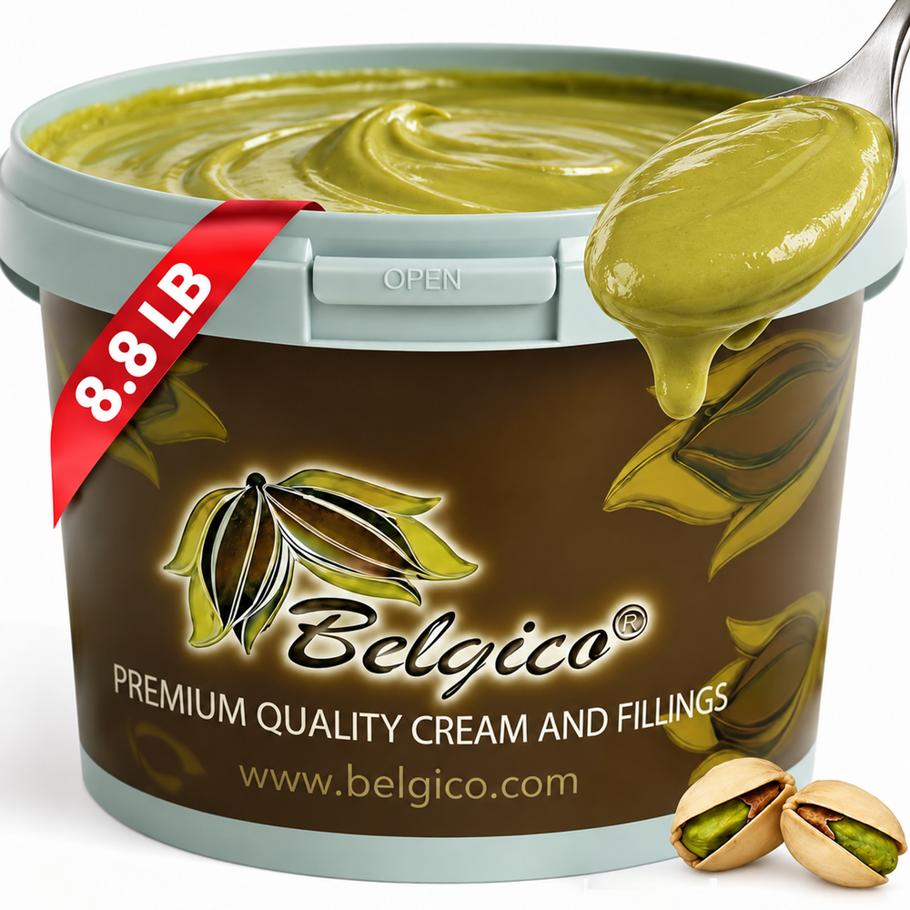 Belgico Pistachio Cream — 8.8 lb (4 kg) Bucket