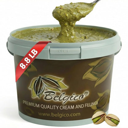 Belgico Pistachio Crunch Sauce 8.8lb (4kg) Bulk Bucket