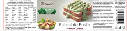 Belgico Pistachio Paste – Premium Pistachio Cream Jar 7oz