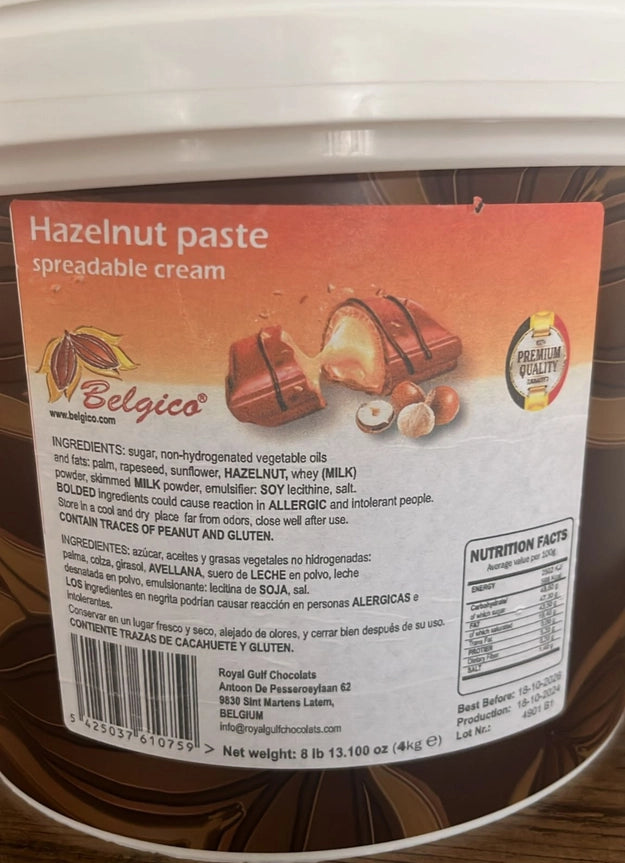 Belgico® Bueno Cream Hazelnut Paste – 4kg