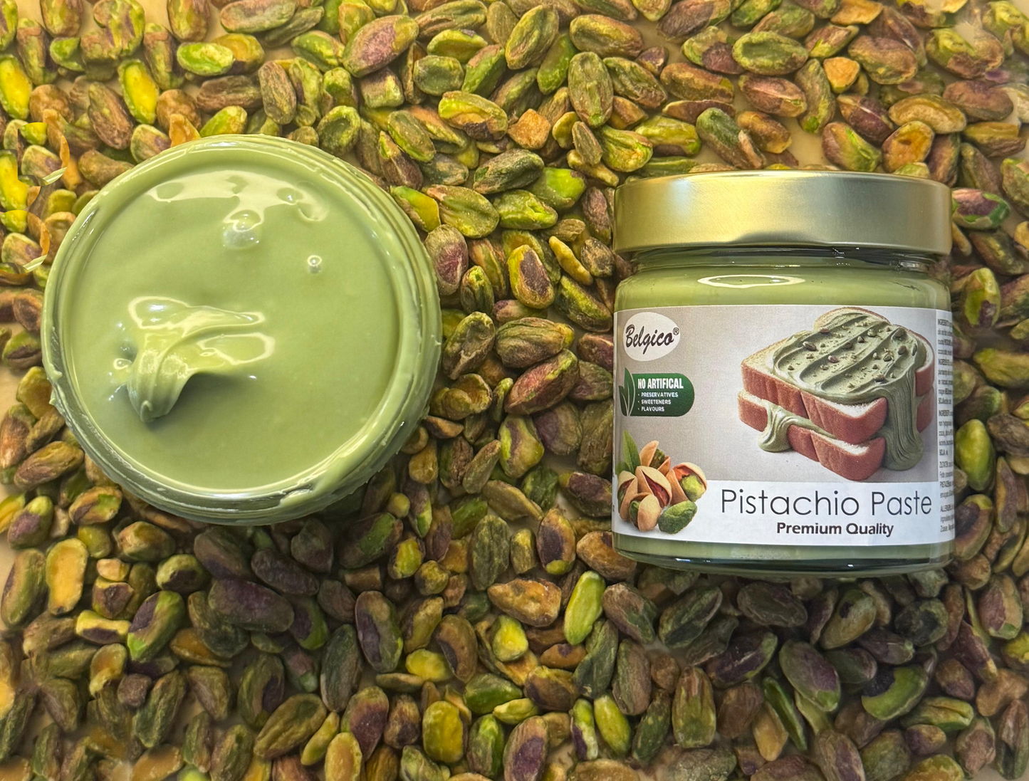 Belgico Pistachio Paste premium Quality  whole sale box