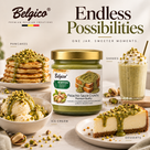 Belgico Crunchy Pistachio Sauce, 30% — 7 oz Jar