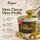 Belgico Pistachio Crunch Sauce — 8.8 lb (4 kg) Bucket