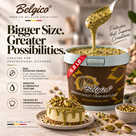 Belgico Pistachio Crunch Sauce — 8.8 lb (4 kg) Bucket