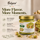 Belgico Crunchy Pistachio Sauce, 30% — 7 oz Jar