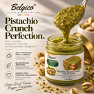 Belgico Crunchy Pistachio Sauce, 30% — 7 oz Jar