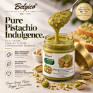 Belgico Crunchy Pistachio Sauce, 30% — 7 oz Jar