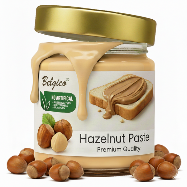 Belgico Hazelnut Paste – Premium Hazelnut Cream Jar 7oz