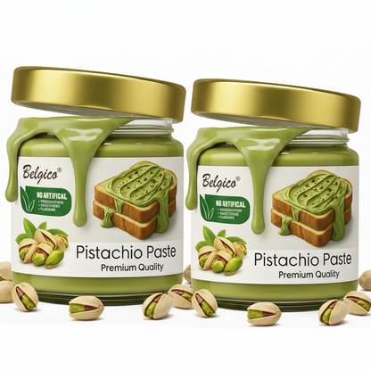 Belgico Pistachio Paste – Premium Pistachio Cream Jar 7oz