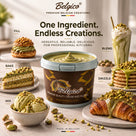 Belgico pistachio cream bucket with desserts