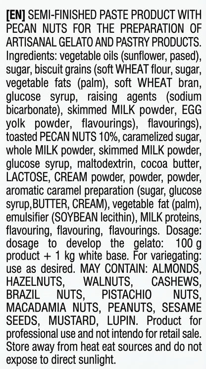 Belgico Pecan Crunch Sauce & Dessert Variegate, 5.5 lb Bulk Bucket