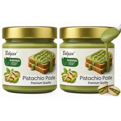 Belgico Pistachio Paste – Premium Pistachio Cream Jar 7oz